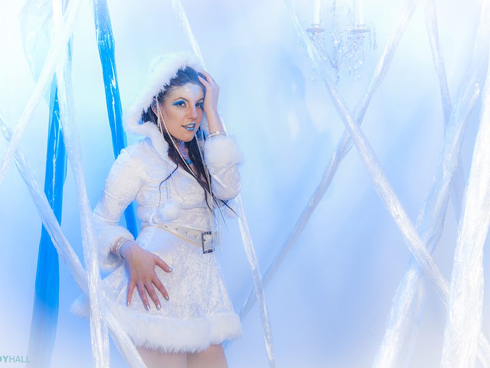 Adult female model in Nashville studio ice cave