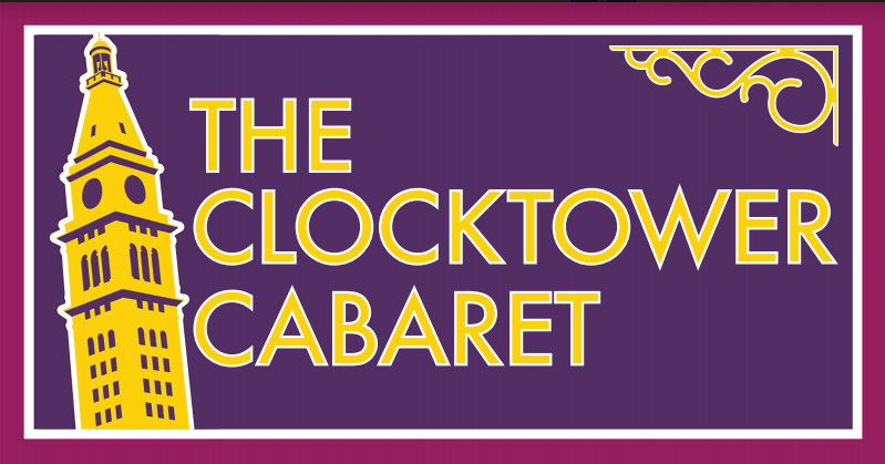 The clocktower cabaret logo Traveler's Haven Logo
