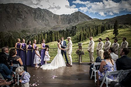 Wedding ceremony in the mountains Wedding ceremony in the mountains of Colorado