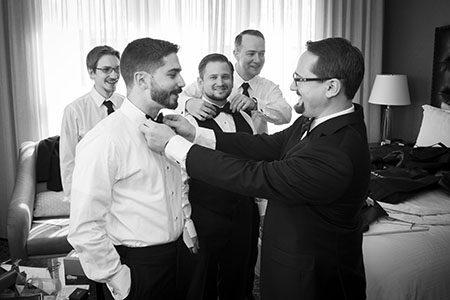 Groomsman getting ready Groomsman getting ready in Denver