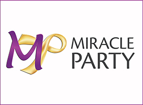 Miracle Party Logo (Stacked Text) 1_w The Miracle PArty Logo