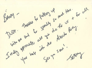 Image of a "Thank You" note